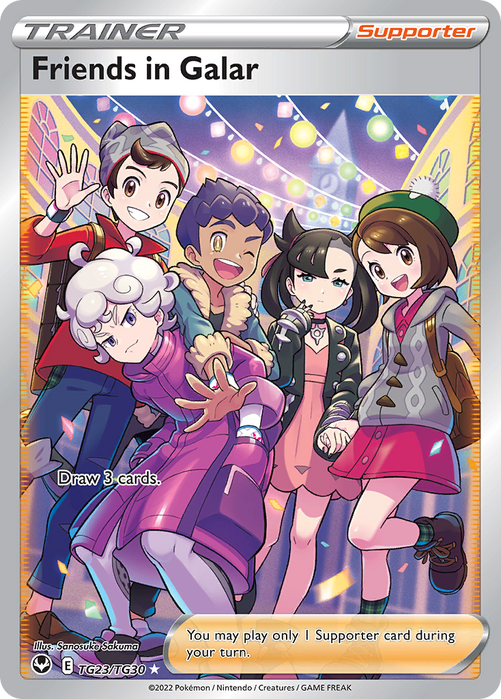 Friends in Galar Trainer Gallery TG23/TG30 Ultra Rare Silver Tempest Pokemon Card Single