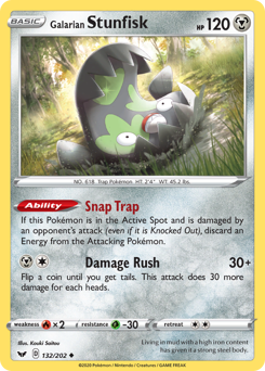 Galarian Stunfisk (132/202) Sword & Shield