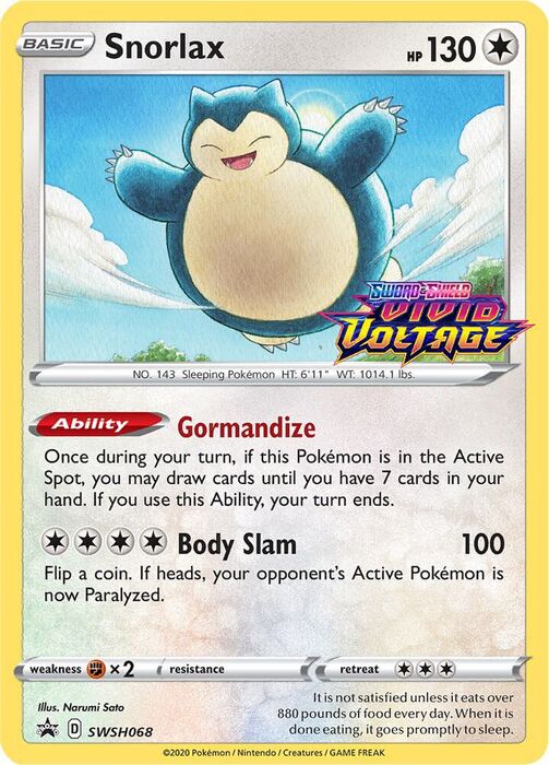 Snorlax Sealed - SWSH068 Promo
