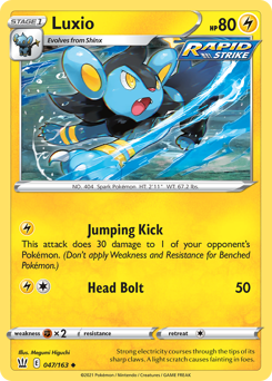 Luxio 47/163 Uncommon Battle Styles