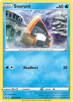 Snorunt 035/198 Common Chilling Reign Singles
