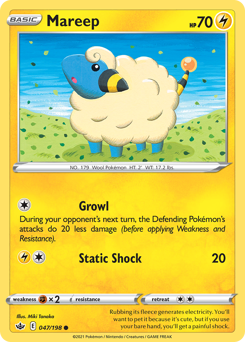 Mareep 047/198 Common Chilling Reign Singles