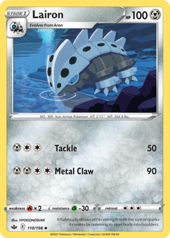 Lairon 110/198 Uncommon Chilling Reign Singles