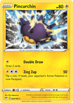 Pincurchin 064/189 Holo Rare