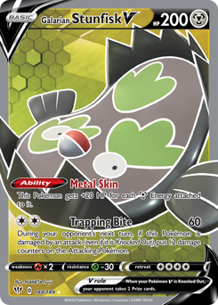 Galarian Stunfisk V (Full Art) 184/189 Ultra Rare