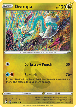 Drampa 119/203 Rare  Evolving Skies Singles