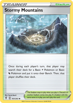 Stormy Mountains 161/203 Uncommon  Evolving Skies Singles
