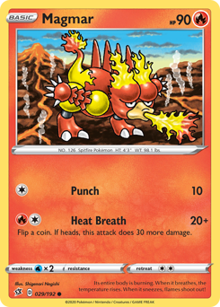 SWSH Rebel Clash   029/192   Magmar   Common