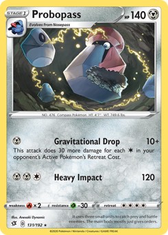 SWSH Rebel Clash   131/192   Probopass   Rare