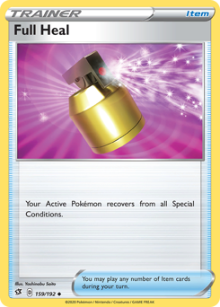 SWSH Rebel Clash   159/192   Full Heal   Uncommon