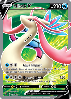 SWSH Rebel Clash   179/192   Milotic V   Full Art Ultra Rare