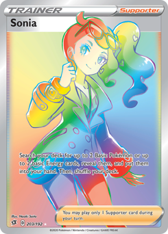 SWSH Rebel Clash   203/192   Sonia   Hyper Rare