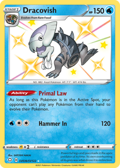 Dracovish Shiny Holo Rare SV036/SV122 Shining Fates Singles