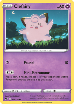 Clefairy 063/185 Common Vivid Voltage Singles