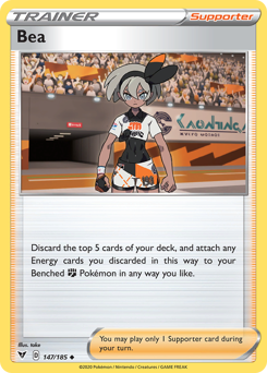 Bea 147/185 Uncommon Vivid Voltage Singles