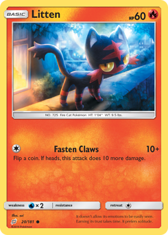 Litten (20/181) Team Up