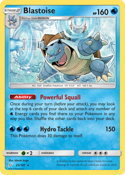 Blastoise (25/181) Team Up