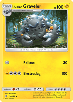Alolan Graveler (36/181) Team Up