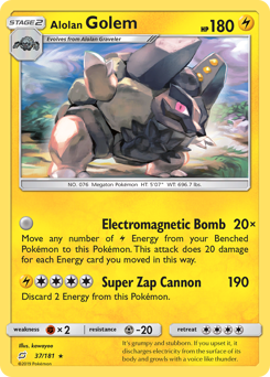 Alolan Golem (37/181) Team Up