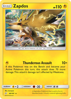 Zapdos (40/181) Team Up