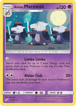 Alolan Marowak (64/181) Team Up