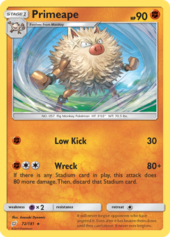 Primeape (72/181) Team Up