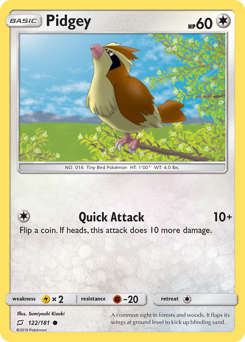 Pidgey (122/181) Team Up