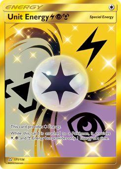 Unit Energy (Lightning Psychic Metal) Hyper Secret Rare (171/156) Ultra Prism