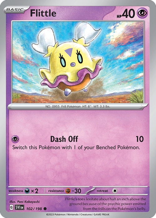 Flittle 102/198 Common Scarlet & Violet Pokemon Card