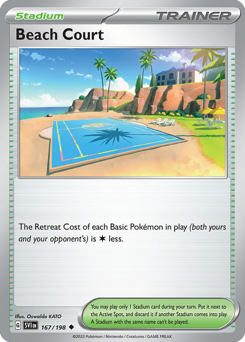 Beach Court 167/198 Uncommon Scarlet & Violet Pokemon Card