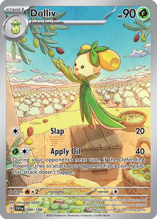 Dolliv 200/198 Illustration Rare Scarlet & Violet Pokemon Card