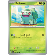 Bulbasaur 001/165 Common Scarlet & Violet 151 Pokemon card Reverse Holo