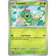 Reverse Holo Caterpie 010/165 Common Scarlet & Violet 151 Pokemon card