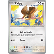 Pidgey 016/165 Common Scarlet & Violet 151 Pokemon card Reverse Holo