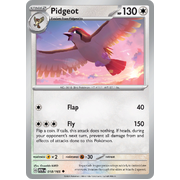 Pidgeot 018/165 Uncommon Scarlet & Violet 151 Pokemon card Reverse Holo