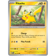 Pikachu 025/165 Common Scarlet & Violet 151 Pokemon card Reverse Holo