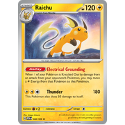 Raichu 026/165 Rare Scarlet & Violet 151 Pokemon card