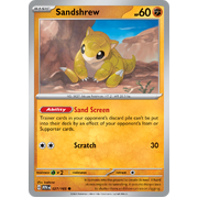 Reverse Holo Sandshrew 027/165 Common Scarlet & Violet 151 Pokemon card