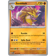 Sandslash 028/165 Uncommon Scarlet & Violet 151 Pokemon card