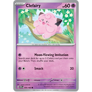 Reverse Holo Clefairy 035/165 Common Scarlet & Violet 151 Pokemon card