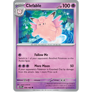 Reverse Holo Clefable 036/165 Uncommon Scarlet & Violet 151 Pokemon card
