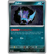 Zubat 041/165 Common Scarlet & Violet 151 Pokemon card Reverse Holo