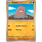 Diglett 050/165 Common Scarlet & Violet 151 Pokemon card