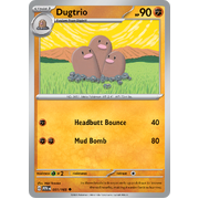 Dugtrio 051/165 Uncommon Scarlet & Violet 151 Pokemon card Reverse Holo