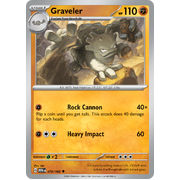 Reverse Holo Graveler 075/165 Uncommon Scarlet & Violet 151 Pokemon card