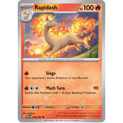 Reverse Holo Rapidash 078/165 Uncommon Scarlet & Violet 151 Pokemon card