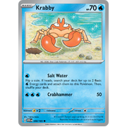 Reverse Holo Krabby 098/165 Common Scarlet & Violet 151 Pokemon card