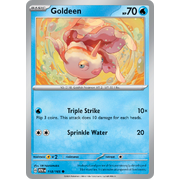 Reverse Holo Goldeen 118/165 Common Scarlet & Violet 151 Pokemon card