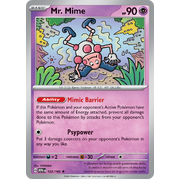 Mr. Mime 122/165 Rare Scarlet & Violet 151 Pokemon card Reverse Holo