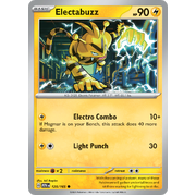 Reverse Holo Electabuzz 125/165 Common Scarlet & Violet 151 Pokemon card